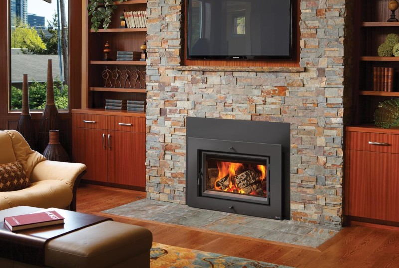 Flush Wood HybridFyre™ by Travis Wood Fireplace Insert Flame Center